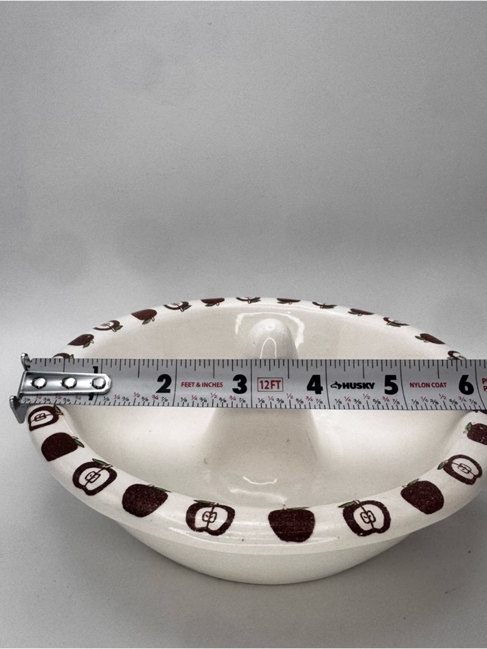 Vintage Apple Baking Dish 🍎 Ceramic 6.5” Round Small Baked Apple Cooker - Picture 7 of 7